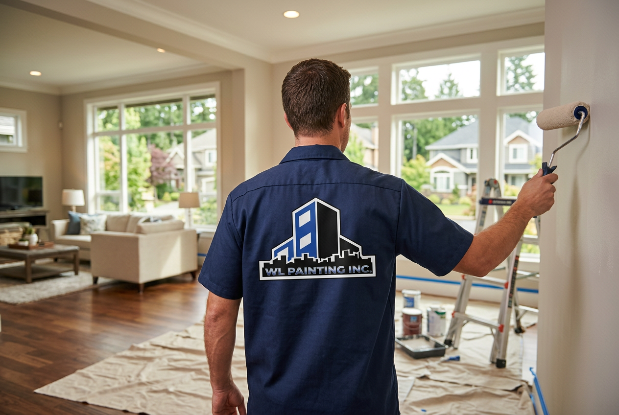 Professional painter at work in Silver Spring, MD